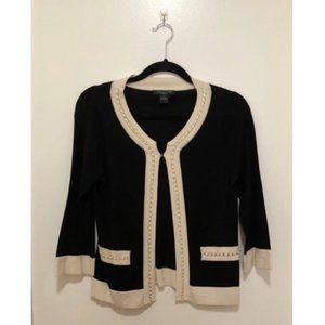Black & Cream Cardigan